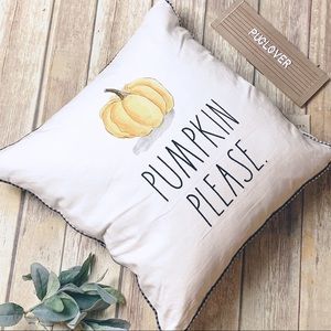 RAE DUNN pillow { PUMPKIN PLEASE. }
